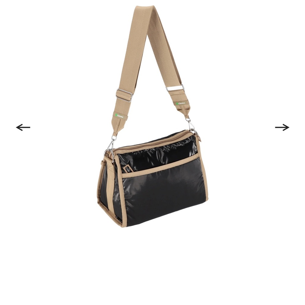 NWT LeSportSac Classic Streetsmart Purse Shiny Black Finish